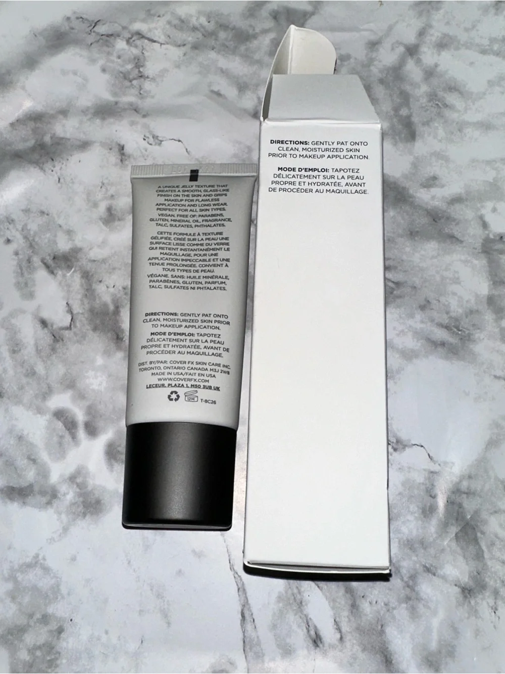 COVER FX Gripping Primer - White & Black Packaging